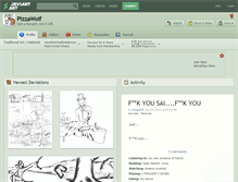 Tablet Screenshot of pizzawolf.deviantart.com