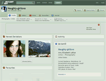 Tablet Screenshot of naughty-girllove.deviantart.com