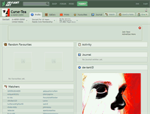 Tablet Screenshot of curse-tea.deviantart.com