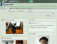 Tablet Screenshot of cheshire-angel.deviantart.com
