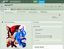 Tablet Screenshot of amyrose777.deviantart.com