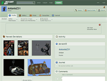 Tablet Screenshot of antonioz31.deviantart.com