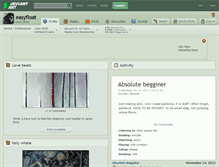 Tablet Screenshot of easyfloat.deviantart.com
