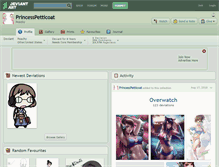 Tablet Screenshot of princesspetticoat.deviantart.com