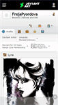 Mobile Screenshot of frejapyordova.deviantart.com