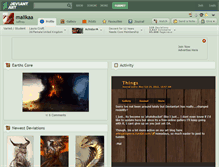 Tablet Screenshot of malikaa.deviantart.com