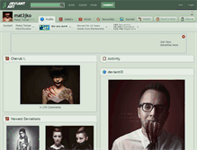 Tablet Screenshot of mat3jko.deviantart.com