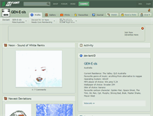 Tablet Screenshot of gen-e-sis.deviantart.com