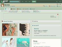 Tablet Screenshot of dawnne.deviantart.com