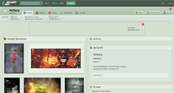 Desktop Screenshot of mcrace.deviantart.com