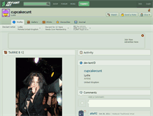 Tablet Screenshot of cupcakecunt.deviantart.com