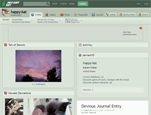 Tablet Screenshot of happy-kat.deviantart.com
