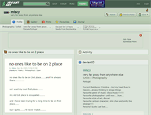 Tablet Screenshot of miscy.deviantart.com