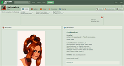 Desktop Screenshot of clockworkcat.deviantart.com