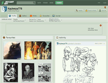 Tablet Screenshot of kayleeya778.deviantart.com
