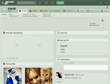 Tablet Screenshot of elleoff.deviantart.com