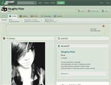 Tablet Screenshot of naughty-pixie.deviantart.com