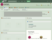 Tablet Screenshot of impinkplz.deviantart.com