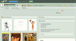 Desktop Screenshot of pandacoocoohead.deviantart.com