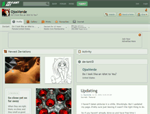 Tablet Screenshot of ojosverde.deviantart.com