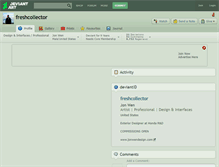 Tablet Screenshot of freshcollector.deviantart.com