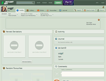 Tablet Screenshot of migtf.deviantart.com
