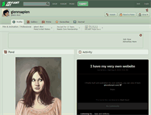 Tablet Screenshot of glennsapien.deviantart.com