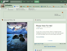 Tablet Screenshot of ozshadow.deviantart.com