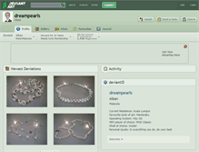 Tablet Screenshot of dreampearls.deviantart.com