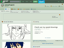 Tablet Screenshot of animefreak32.deviantart.com