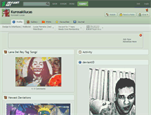 Tablet Screenshot of kurosakilucas.deviantart.com