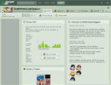 Tablet Screenshot of deathnotecodegeass.deviantart.com