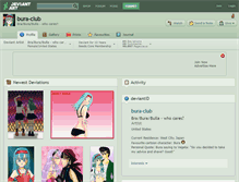 Tablet Screenshot of bura-club.deviantart.com