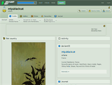 Tablet Screenshot of miyublackcat.deviantart.com