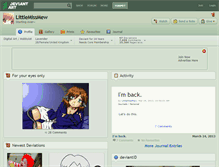 Tablet Screenshot of littlemissmew.deviantart.com