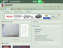 Tablet Screenshot of aleksandriux.deviantart.com