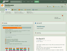 Tablet Screenshot of pointdonator.deviantart.com