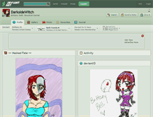 Tablet Screenshot of darksidewitch.deviantart.com