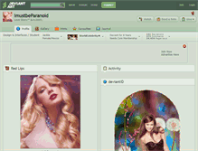 Tablet Screenshot of imustbeparanoid.deviantart.com