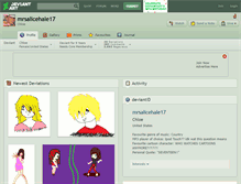 Tablet Screenshot of mrsalicehale17.deviantart.com