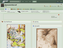 Tablet Screenshot of diamondwhitewolf.deviantart.com