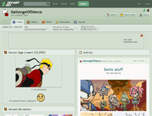 Tablet Screenshot of darkangelofsilence.deviantart.com