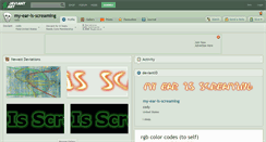 Desktop Screenshot of my-ear-is-screaming.deviantart.com