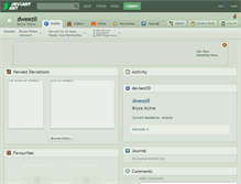 Tablet Screenshot of dweezil.deviantart.com