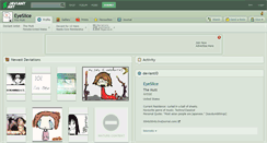 Desktop Screenshot of eyeslice.deviantart.com