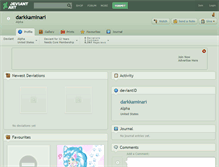Tablet Screenshot of darkkaminari.deviantart.com