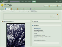 Tablet Screenshot of blackpoppy.deviantart.com