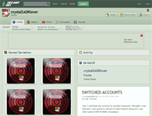 Tablet Screenshot of crystalzadrlover.deviantart.com