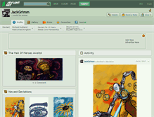 Tablet Screenshot of jackgrimm.deviantart.com