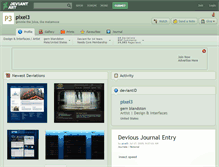 Tablet Screenshot of pixel3.deviantart.com